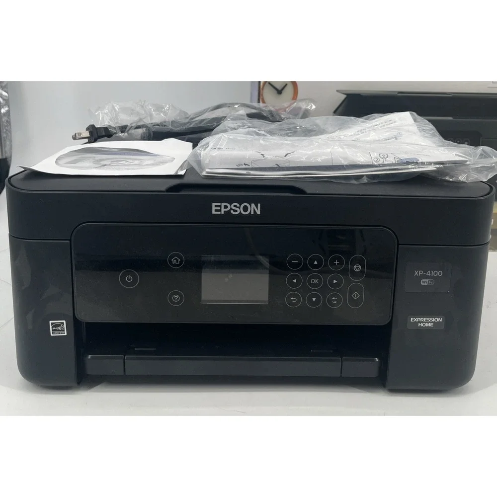 Epson Expression Home XP-4100 All-In-One Inkjet WiFi Printer And Owners Manual